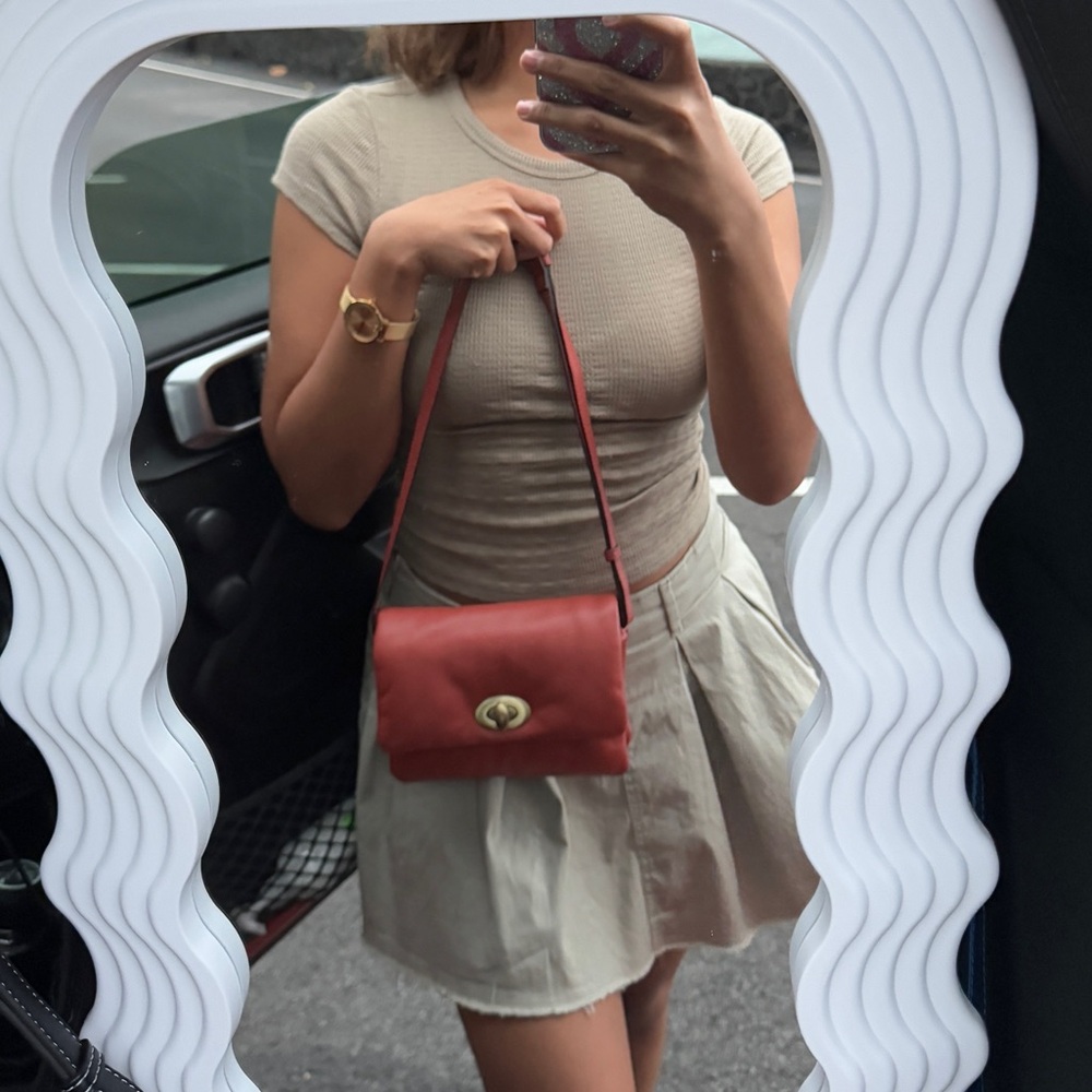 NWOT Rust Leather Bag